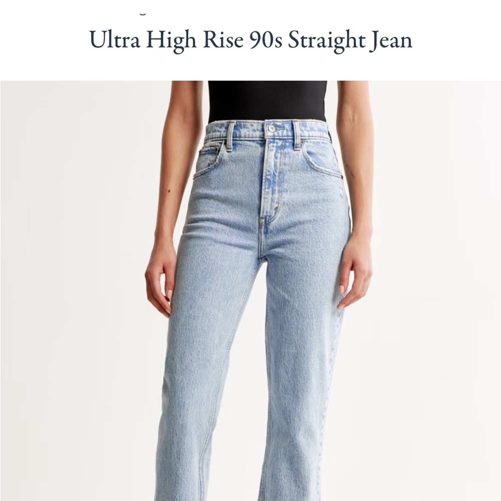 Abercrombie & Fitch Blue Straight Leg Jeans